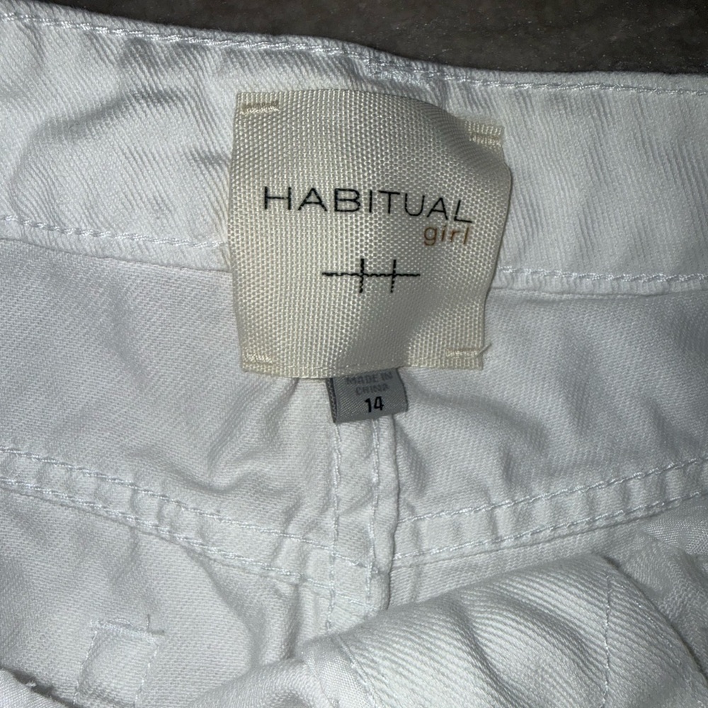 Habitual Girl Shorts, 14, White - Picture 3 of 6